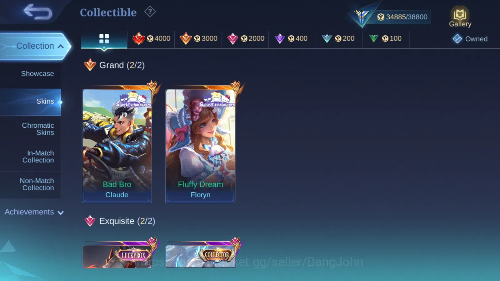 Mobile Legends: Bang Bang Accounts Hero 60 Skin 119 | IMMO 104 | Recall Black Void Ep image 4