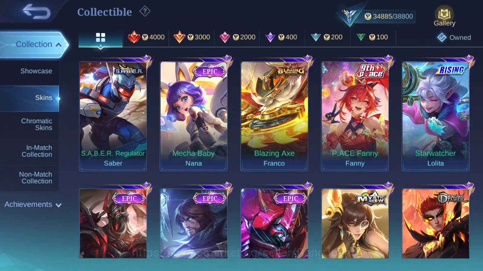 Mobile Legends: Bang Bang Accounts Hero 60 Skin 119 | IMMO 104 | Recall Black Void Ep image 6