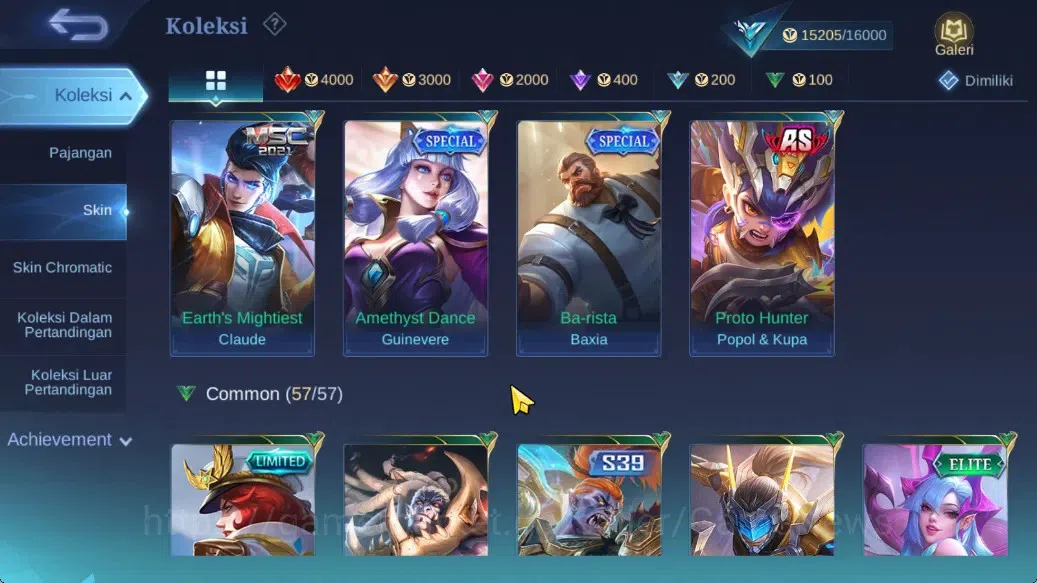 Mobile Legends: Bang Bang Accounts Hero 62|Skin 87|Myst(Lesley,Julian),Naruto Vale,Se image 11