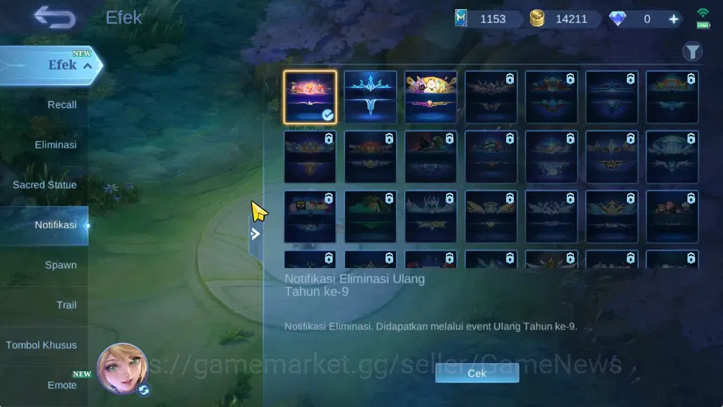 Mobile Legends: Bang Bang Accounts Hero 62|Skin 87|Myst(Lesley,Julian),Naruto Vale,Se image 15