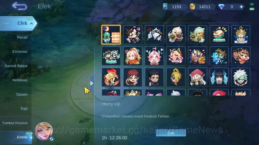 Mobile Legends: Bang Bang Accounts Hero 62|Skin 87|Myst(Lesley,Julian),Naruto Vale,Se image 17