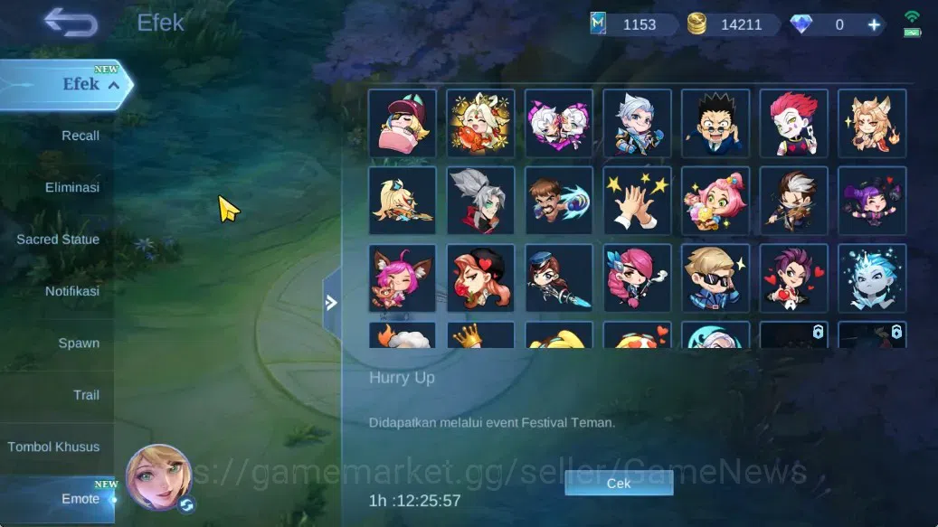 Mobile Legends: Bang Bang Accounts Hero 62|Skin 87|Myst(Lesley,Julian),Naruto Vale,Se image 18
