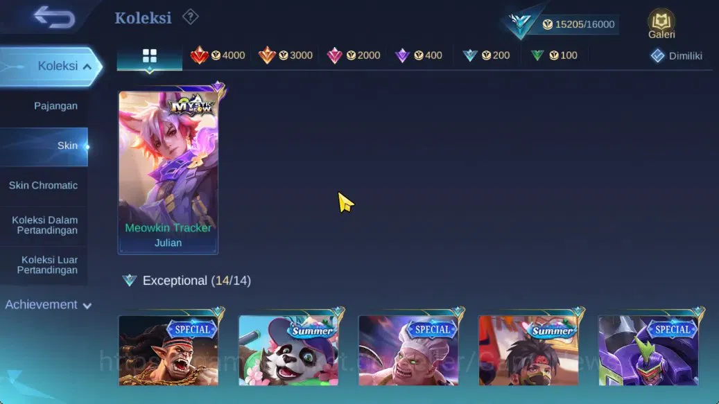 Mobile Legends: Bang Bang Accounts Hero 62|Skin 87|Myst(Lesley,Julian),Naruto Vale,Se image 8