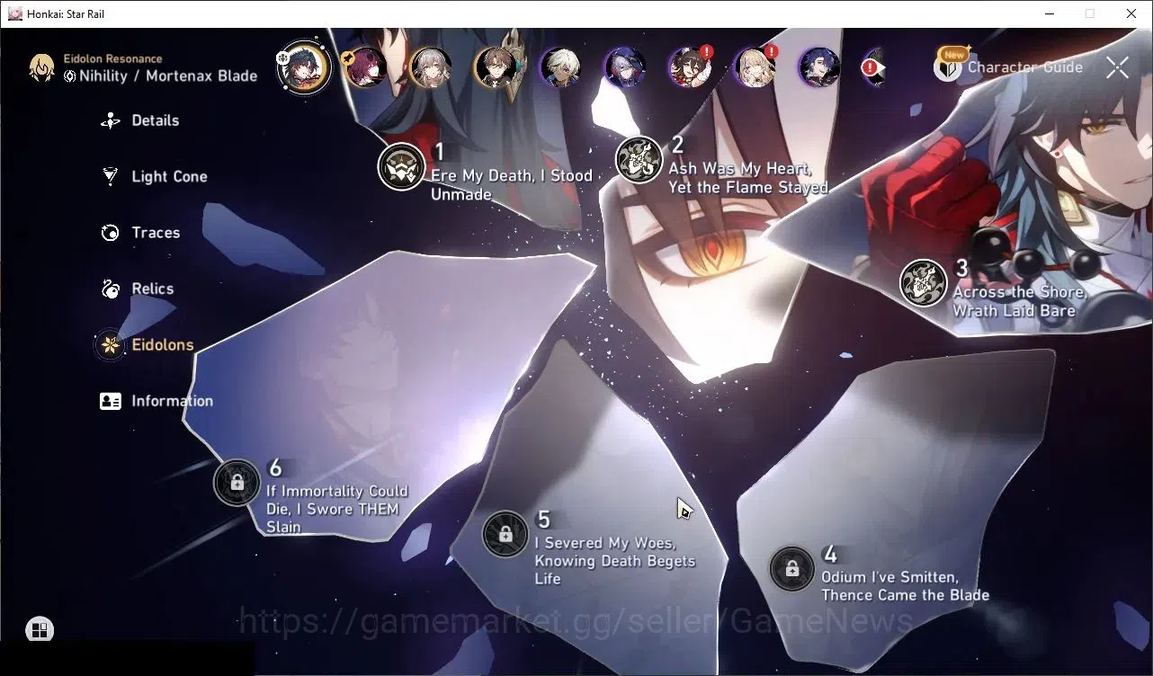 Honkai Star Rail Accounts Others Asia|TL 62|6 Limited|(Mortenax Blade E3)+Sign Cyrene,Phainon,Saber,Kafka,etc 5