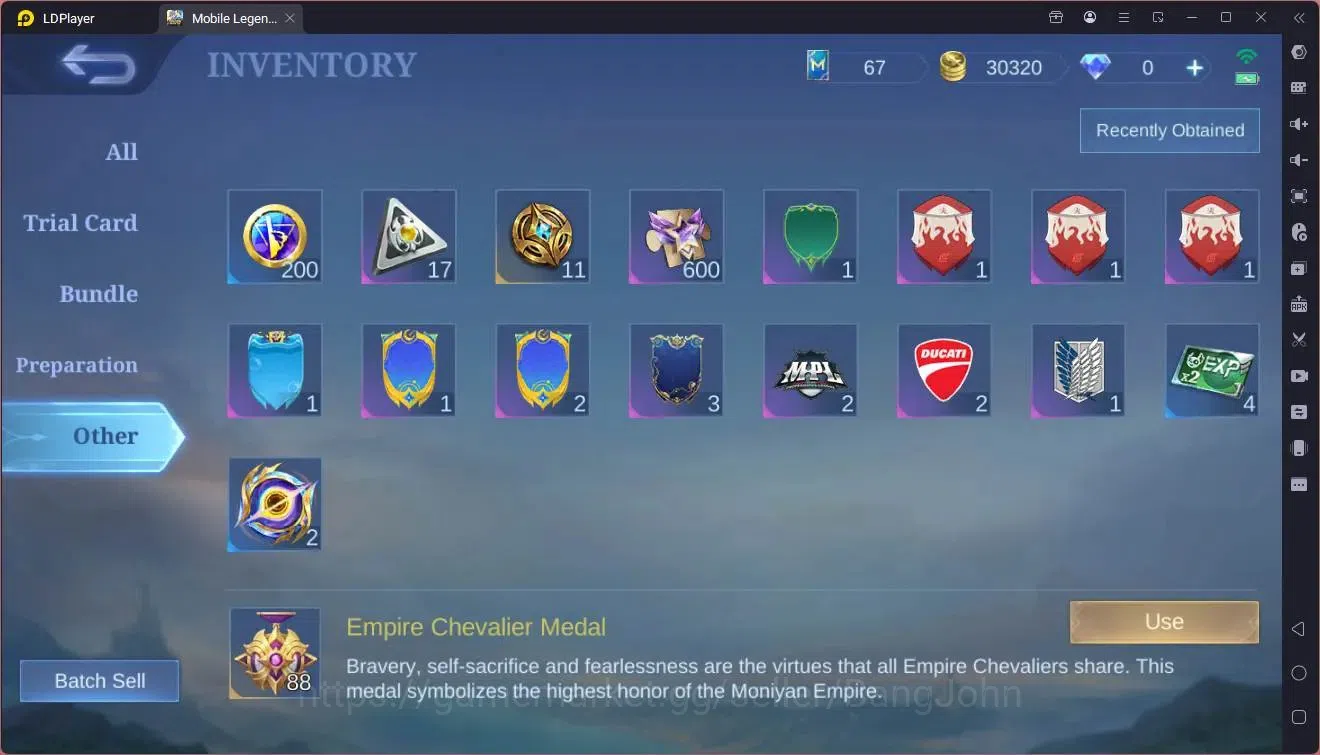 Mobile Legends: Bang Bang Accounts GLOBAL Hero 72 Skin 74|Epic Valir,Gusion,Kagura,Gr image 4