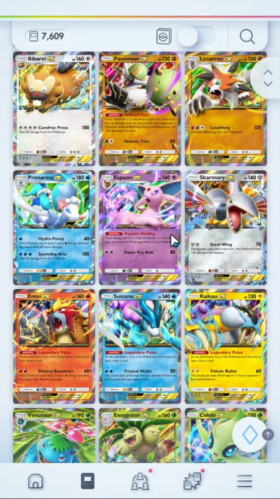 Pokémon TCG Pocket Accounts EN 7,6K Card|178 EX|3 Crown [Palkia,Lunala,Celebi] image 19