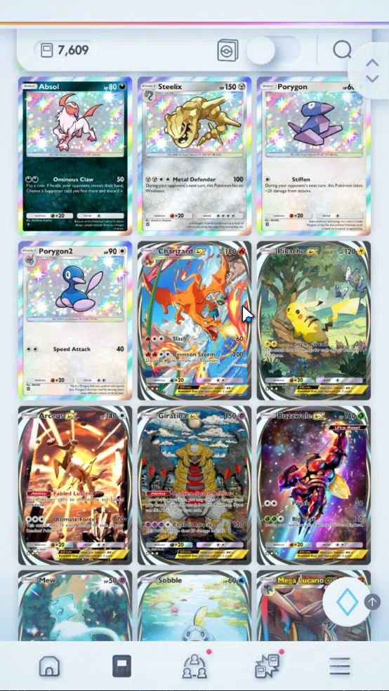 Pokémon TCG Pocket Accounts EN 7,6K Card|178 EX|3 Crown [Palkia,Lunala,Celebi] image 5