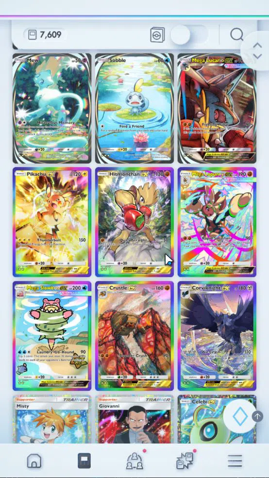 Pokémon TCG Pocket Accounts EN 7,6K Card|178 EX|3 Crown [Palkia,Lunala,Celebi] image 6
