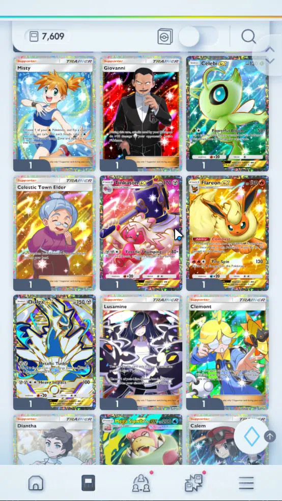 Pokémon TCG Pocket Accounts EN 7,6K Card|178 EX|3 Crown [Palkia,Lunala,Celebi] image 7