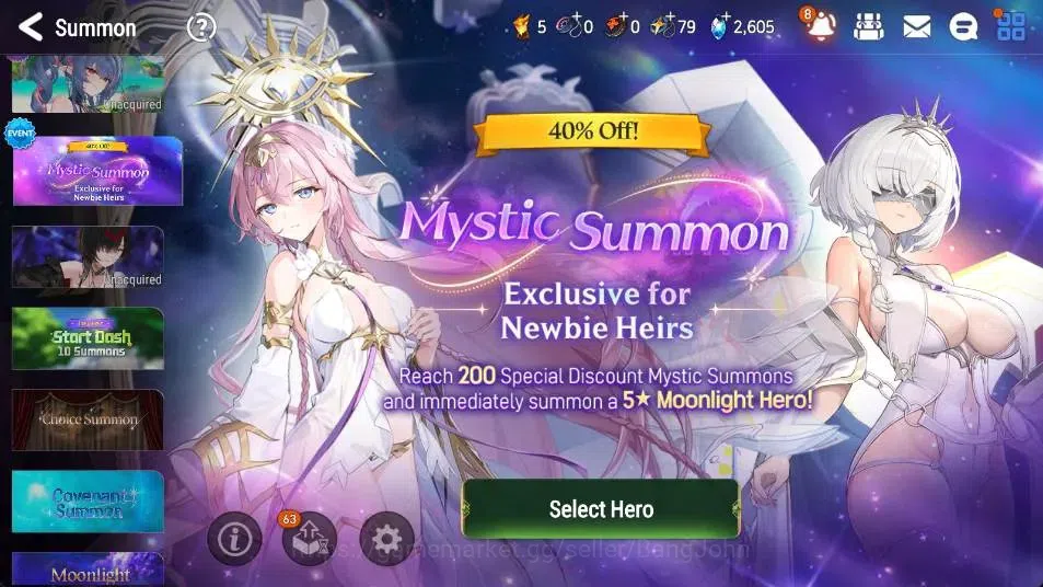 Epic Seven Accounts High-End Global Unverif | 3 ML(Zio,STaeyou,New Moon Luna)|PoH+Bless ON|SS 2.6K|Gold 2.8M|Stigma 4.3K|Log 18