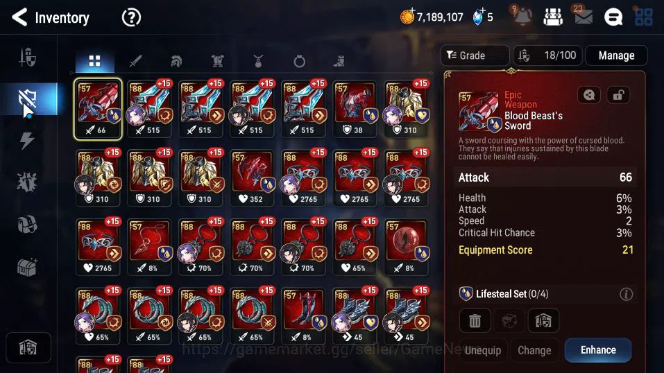 Epic Seven Accounts GLOBAL Unverif|New Era|2 ML(LOTScales,Specimen Sez image 10