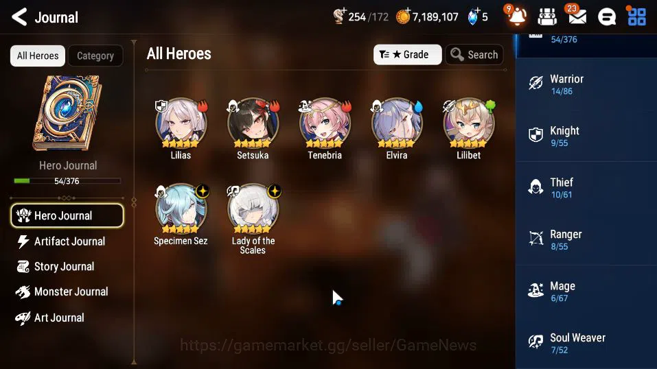 Epic Seven Accounts GLOBAL Unverif|New Era|2 ML(LOTScales,Specimen Sez image 13