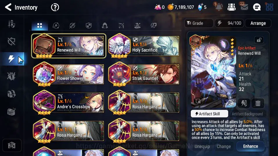 Epic Seven Accounts GLOBAL Unverif|New Era|2 ML(LOTScales,Specimen Sez image 9
