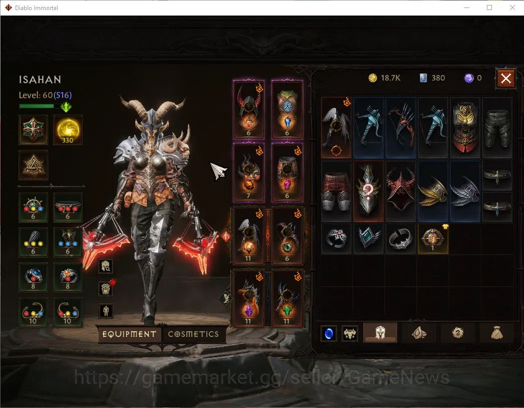 Diablo Immortal Accounts EU - Secheron|Change Server ON|Lv60(514)|Demon Hun image 11