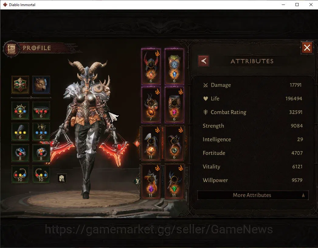 Diablo Immortal Accounts EU - Secheron|Change Server ON|Lv60(514)|Demon Hun image 12