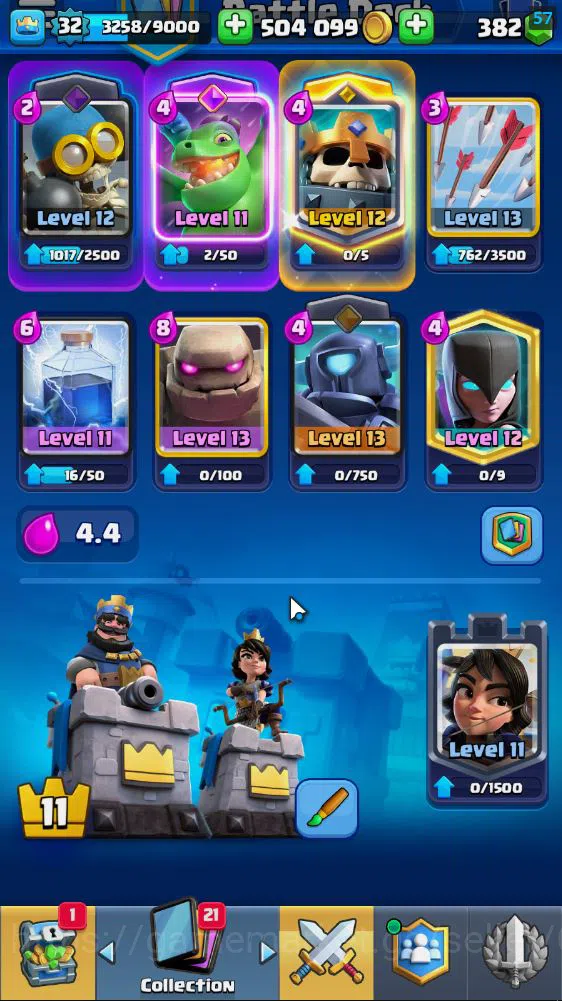 Clash Royale Accounts Lv 32|Trophy 6938|KTL 11|Limited Skin|Card 113|1 H image 5