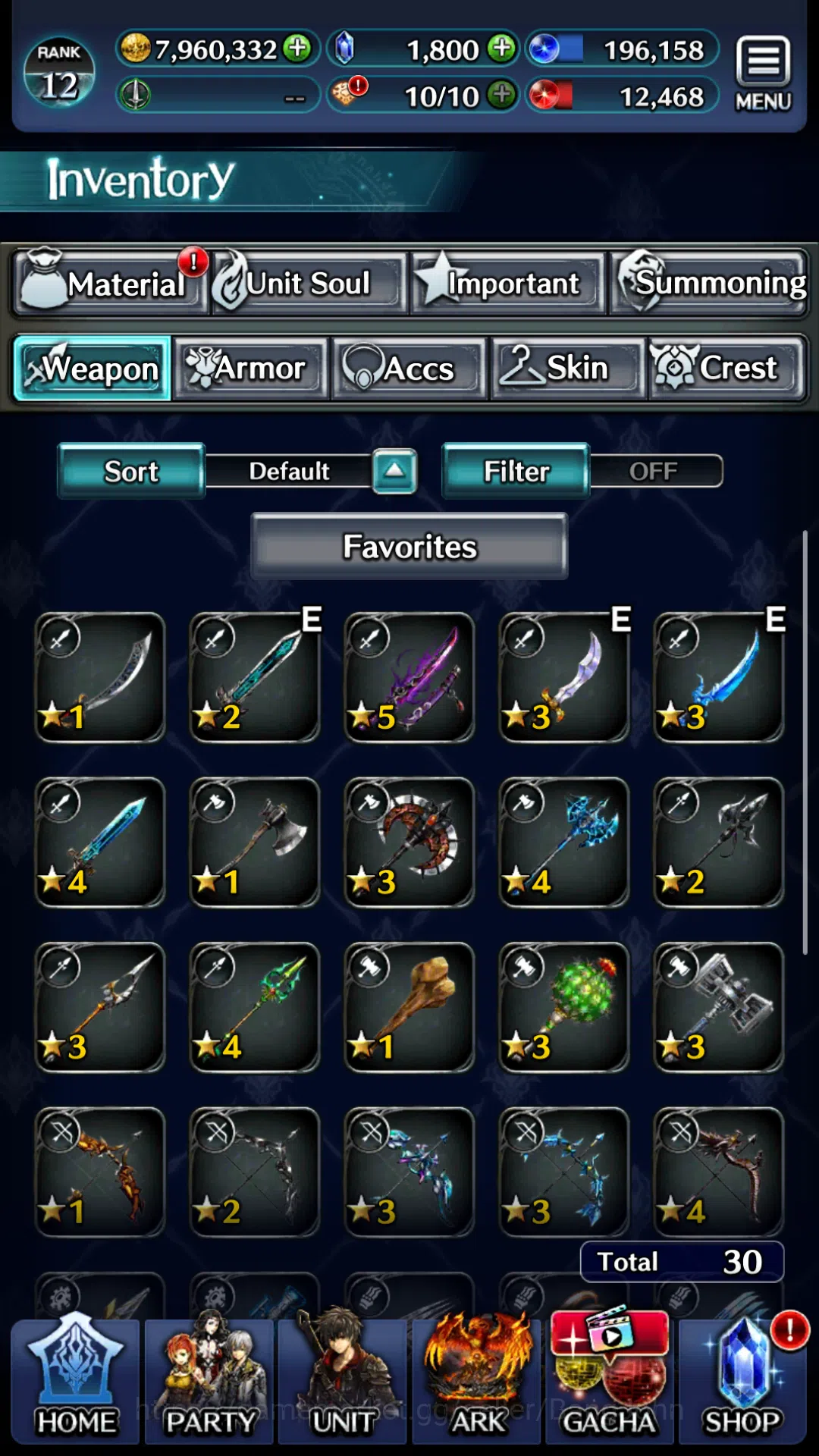 Last Cloudia Accounts Global|Rank 12|Collab DMC(Vergil)&Meta Units (GHAd image 10