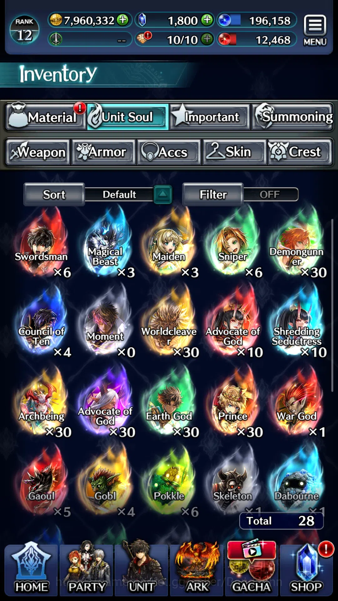 Last Cloudia Accounts Global|Rank 12|Collab DMC(Vergil)&Meta Units (GHAd image 11