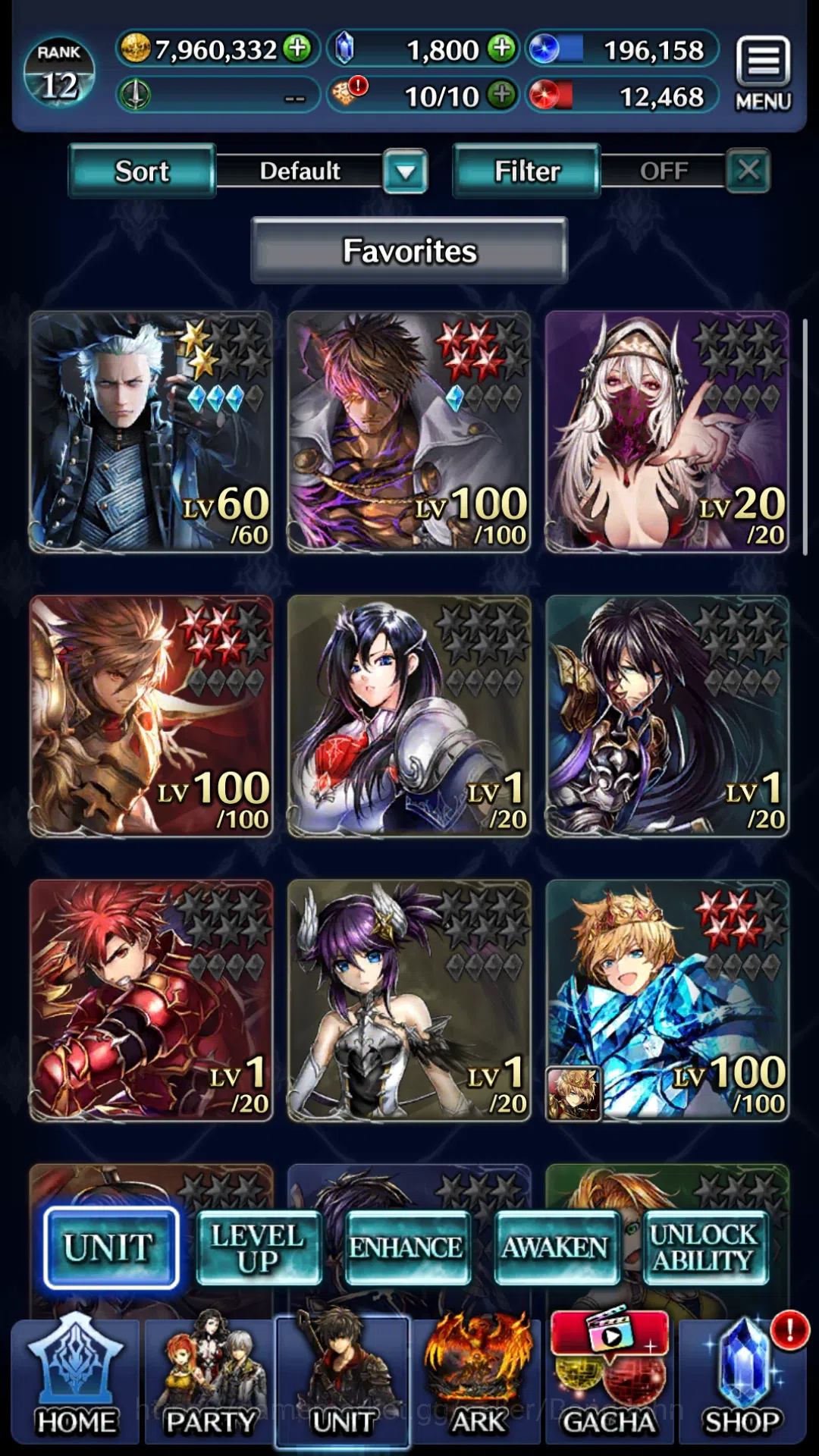 Last Cloudia Accounts Global|Rank 12|Collab DMC(Vergil)&Meta Units (GHAd image 2