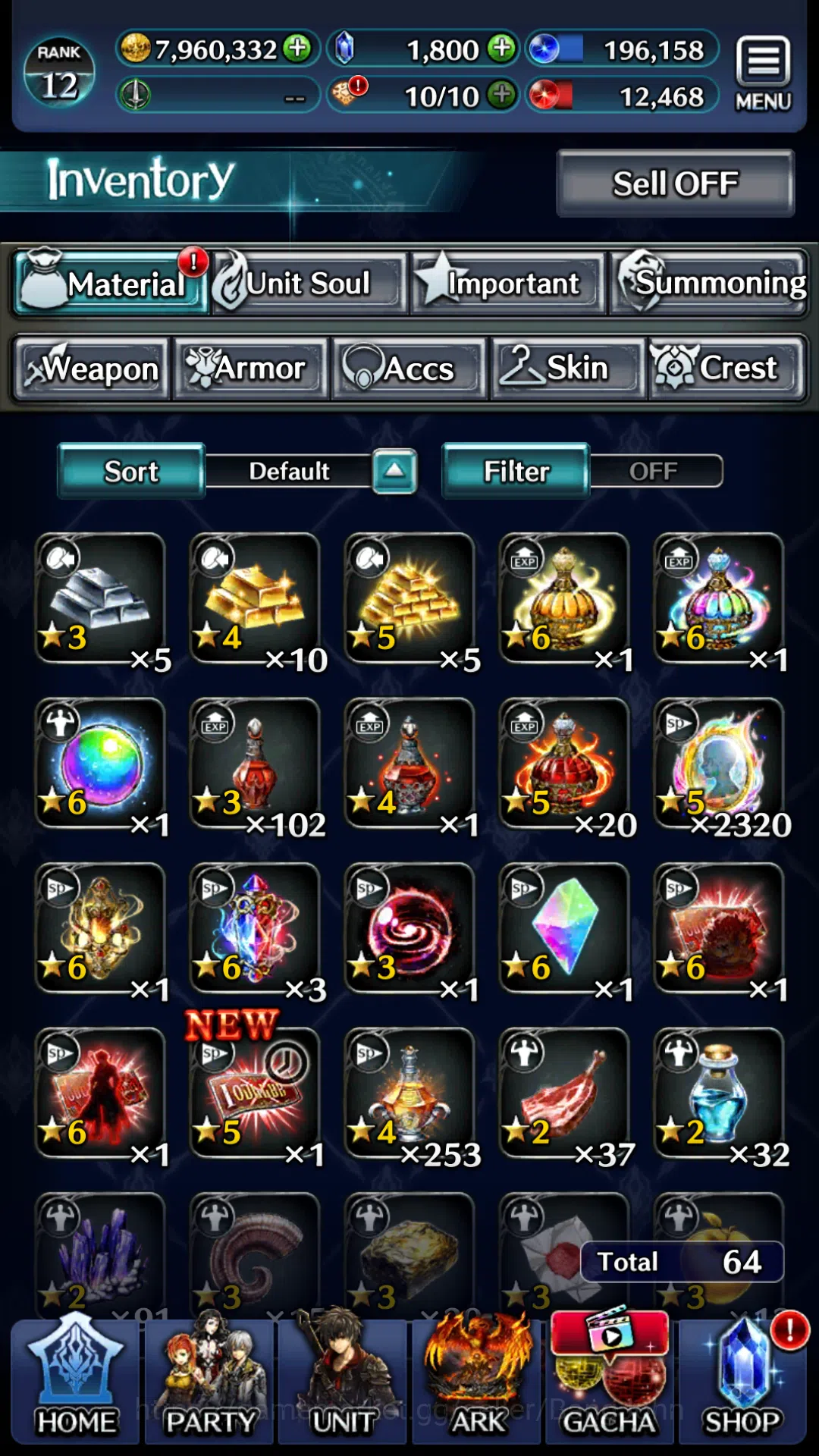 Last Cloudia Accounts Global|Rank 12|Collab DMC(Vergil)&Meta Units (GHAd image 7