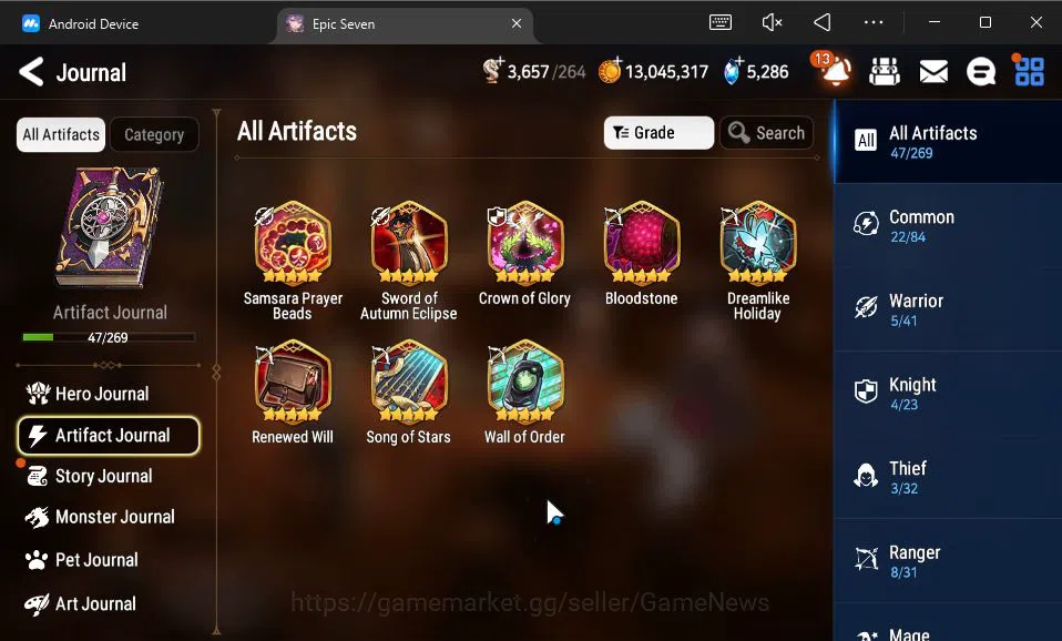 Epic Seven Accounts GLOBAL Unverif|New Era|5 ML(Salome,LW Peira,PC Fla image 12