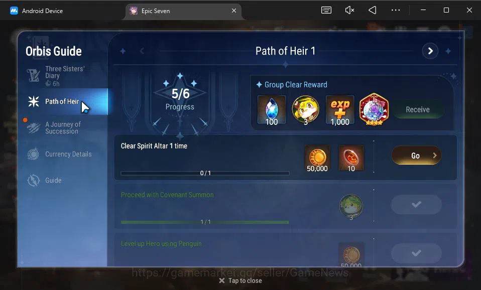 Epic Seven Accounts GLOBAL Unverif|New Era|5 ML(Salome,LW Peira,PC Fla image 17