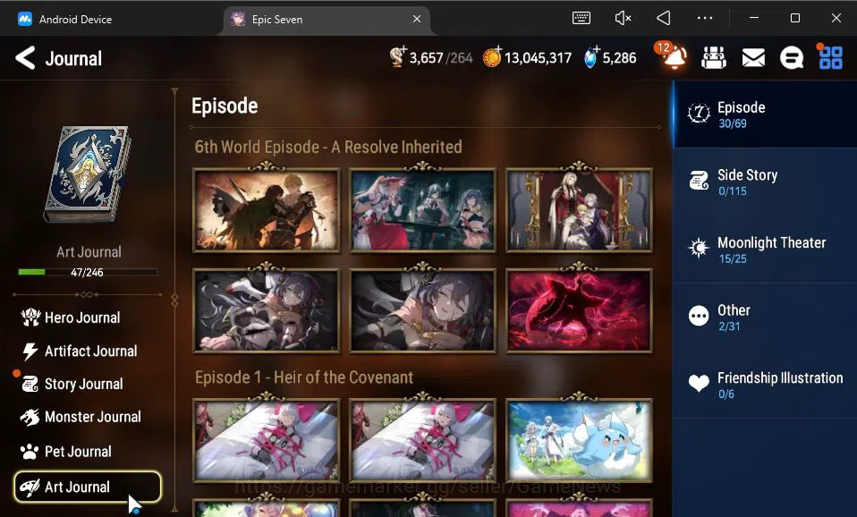 Epic Seven Accounts GLOBAL Unverif|New Era|5 ML(Salome,LW Peira,PC Fla image 2