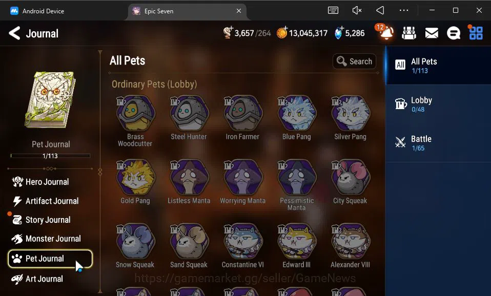 Epic Seven Accounts GLOBAL Unverif|New Era|5 ML(Salome,LW Peira,PC Fla image 3
