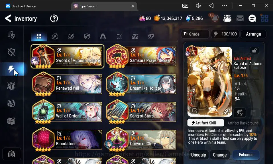 Epic Seven Accounts GLOBAL Unverif|New Era|5 ML(Salome,LW Peira,PC Fla image 9