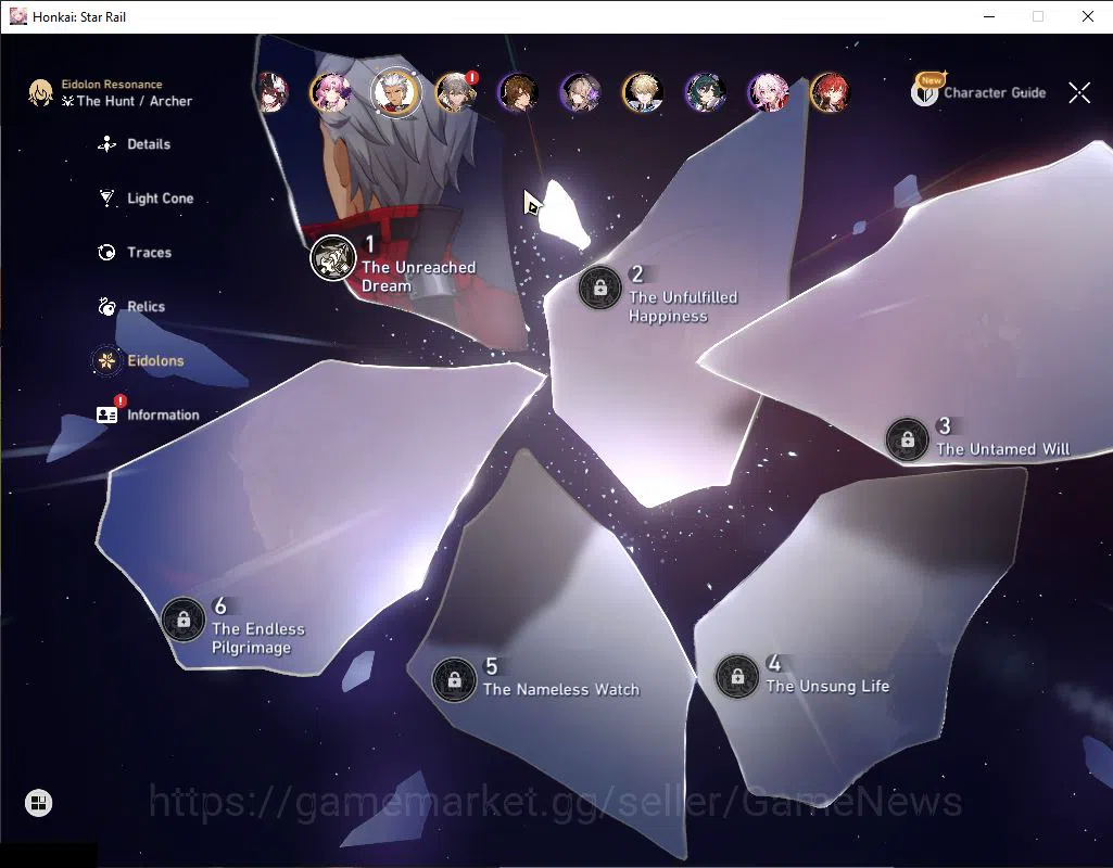 Honkai Star Rail Accounts Asia|TL 70|1 GCS|11 Limited|[Yao Guang,Saber,Arche image 10