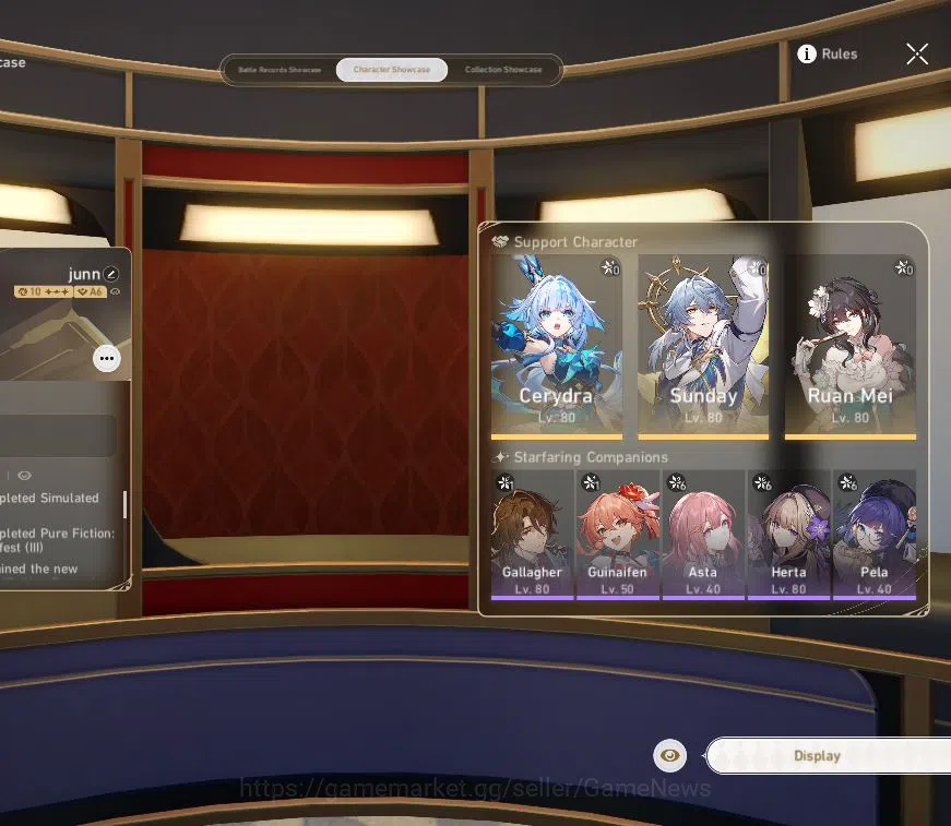 Honkai Star Rail Accounts Asia|TL 70|1 GCS|11 Limited|[Yao Guang,Saber,Arche image 16