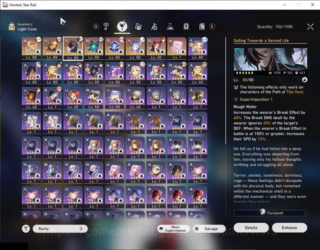 Honkai Star Rail Accounts Asia|TL 70|1 GCS|11 Limited|[Yao Guang,Saber,Arche image 9