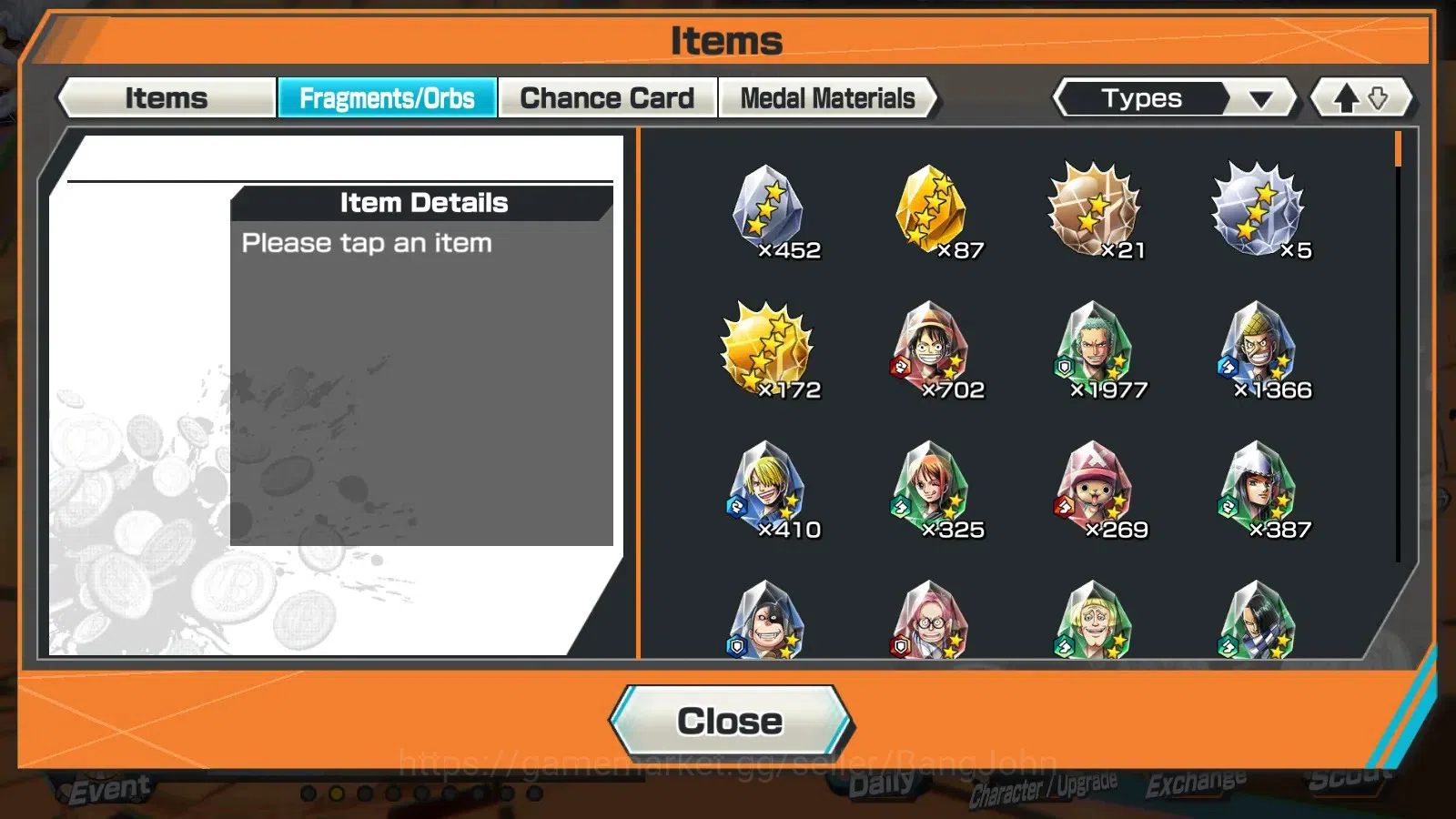 One Piece Bounty Rush Accounts Global|EX6|5EXMAX|PR 26|4E M.D.Luffy,AF Lucci,SK B image 3