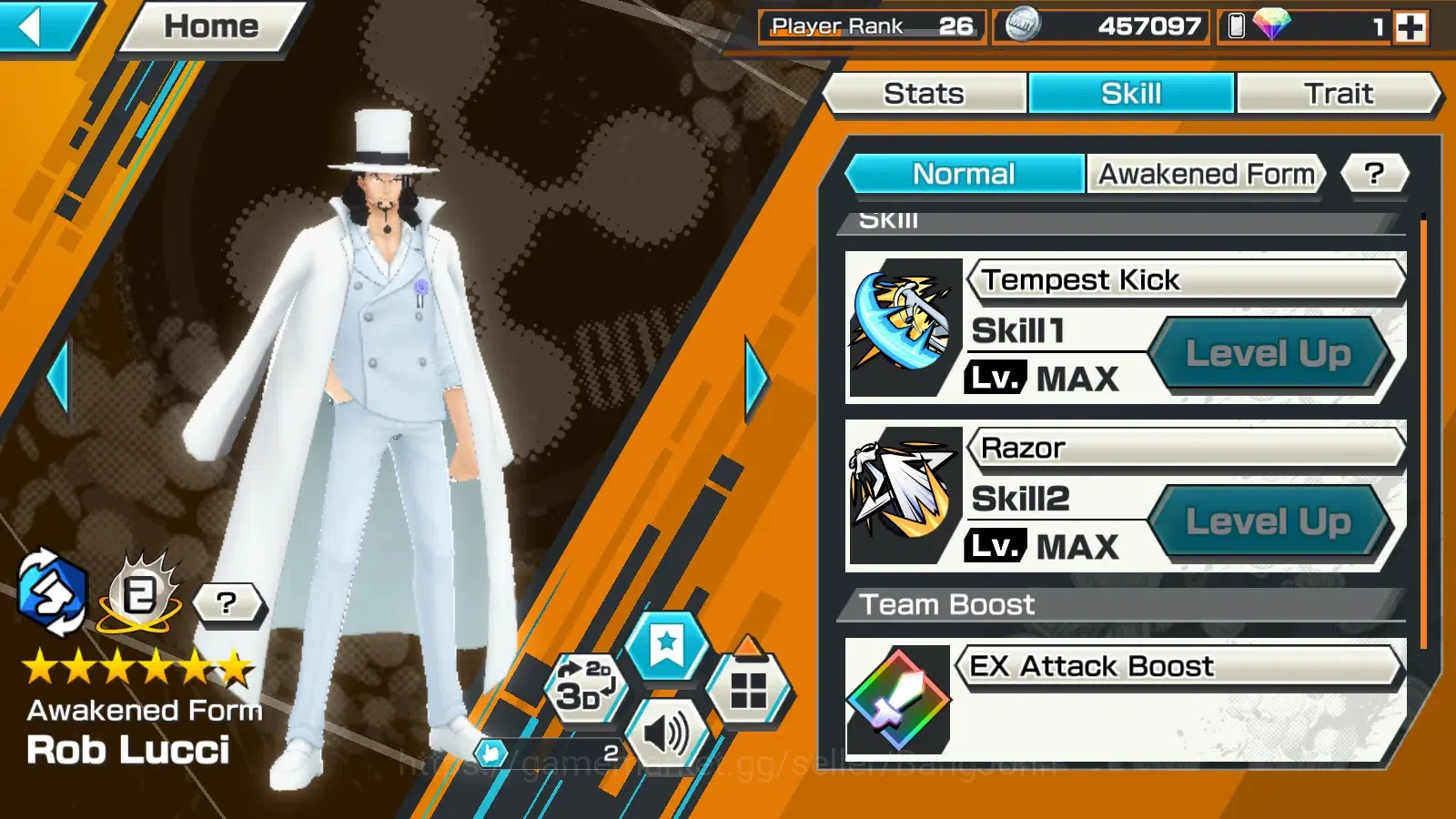 One Piece Bounty Rush Accounts Global|EX6|5EXMAX|PR 26|4E M.D.Luffy,AF Lucci,SK B image 8
