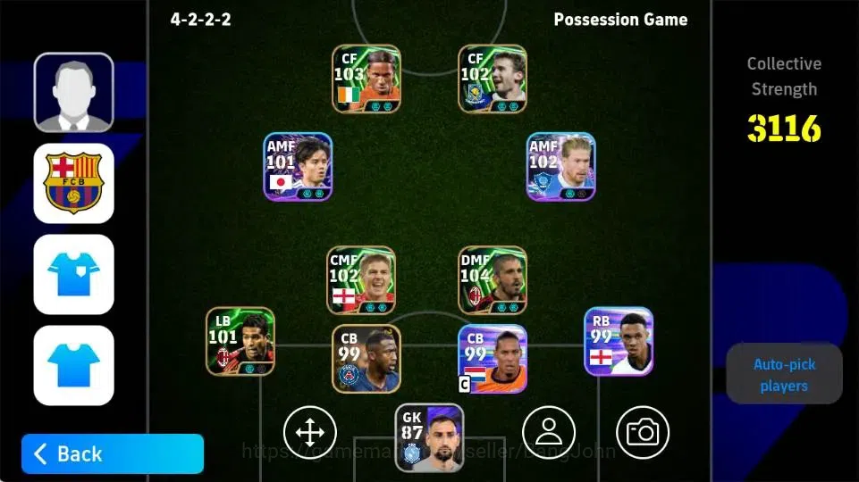 eFootball Accounts Android|PW 3116|Epic Gennaro Gattuso,Epic Dldler D image 4