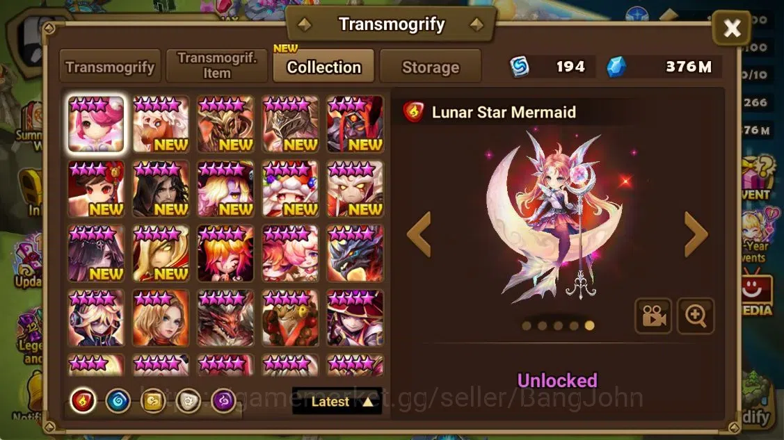 Summoners War: Sky Arena Accounts ASIA |LD 5[Trinity,Manannan,Kiki,Giselle,Brigitta] image 15