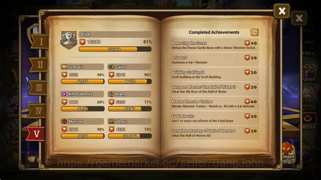 Summoners War: Sky Arena Accounts ASIA |LD 5[Trinity,Manannan,Kiki,Giselle,Brigitta] image 18