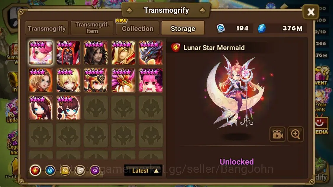 Summoners War: Sky Arena Accounts ASIA |LD 5[Trinity,Manannan,Kiki,Giselle,Brigitta] image 3
