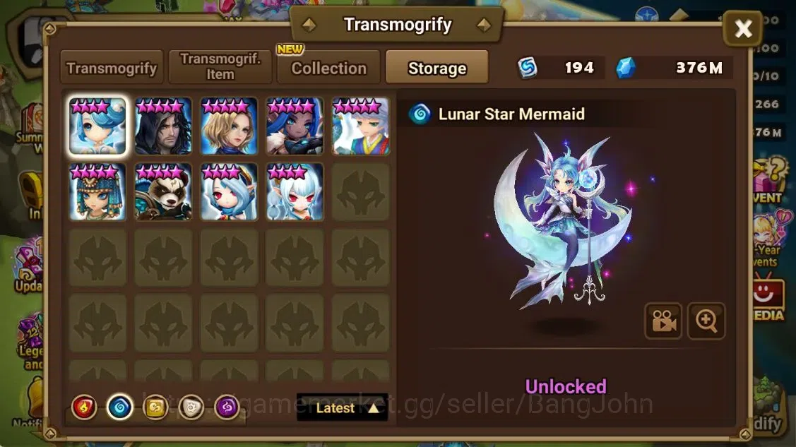 Summoners War: Sky Arena Accounts ASIA |LD 5[Trinity,Manannan,Kiki,Giselle,Brigitta] image 4