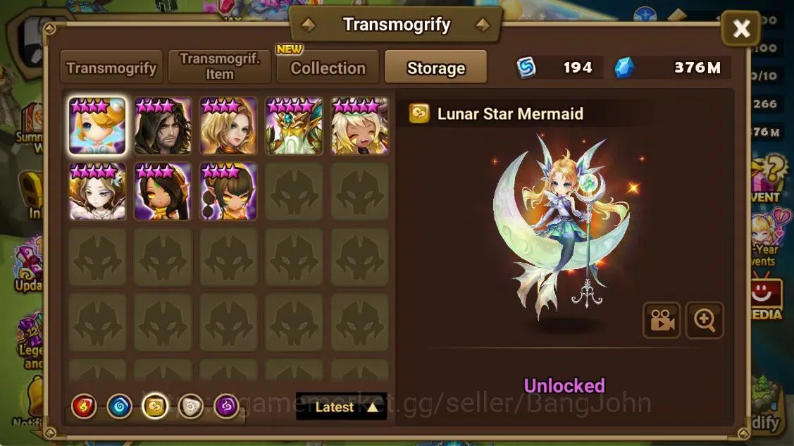 Summoners War: Sky Arena Accounts ASIA |LD 5[Trinity,Manannan,Kiki,Giselle,Brigitta] image 5