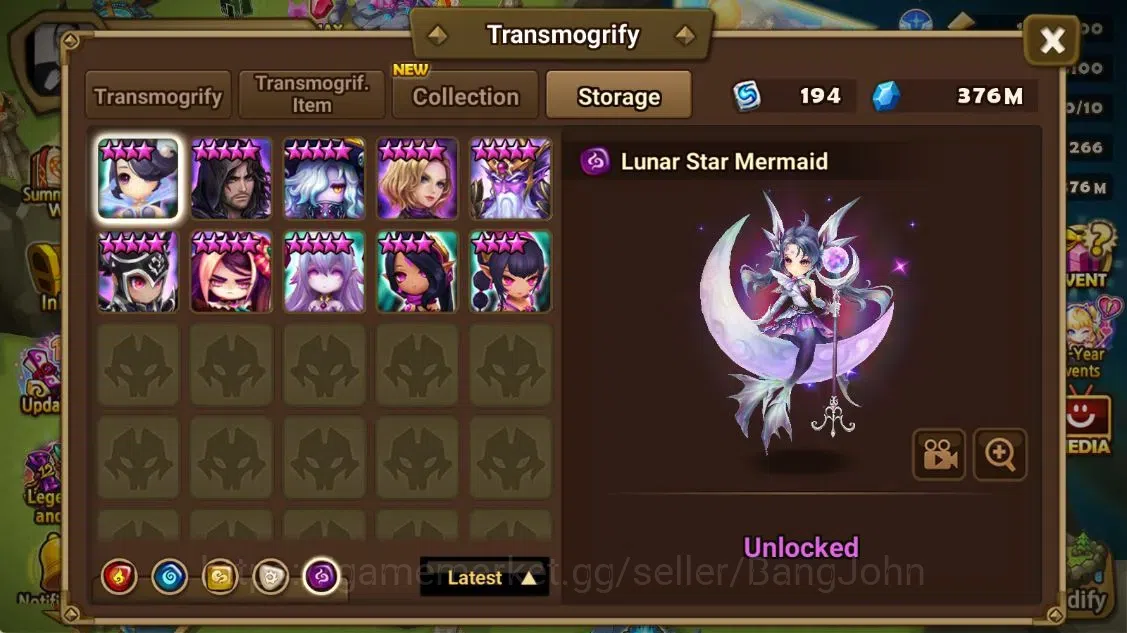 Summoners War: Sky Arena Accounts ASIA |LD 5[Trinity,Manannan,Kiki,Giselle,Brigitta] image 7