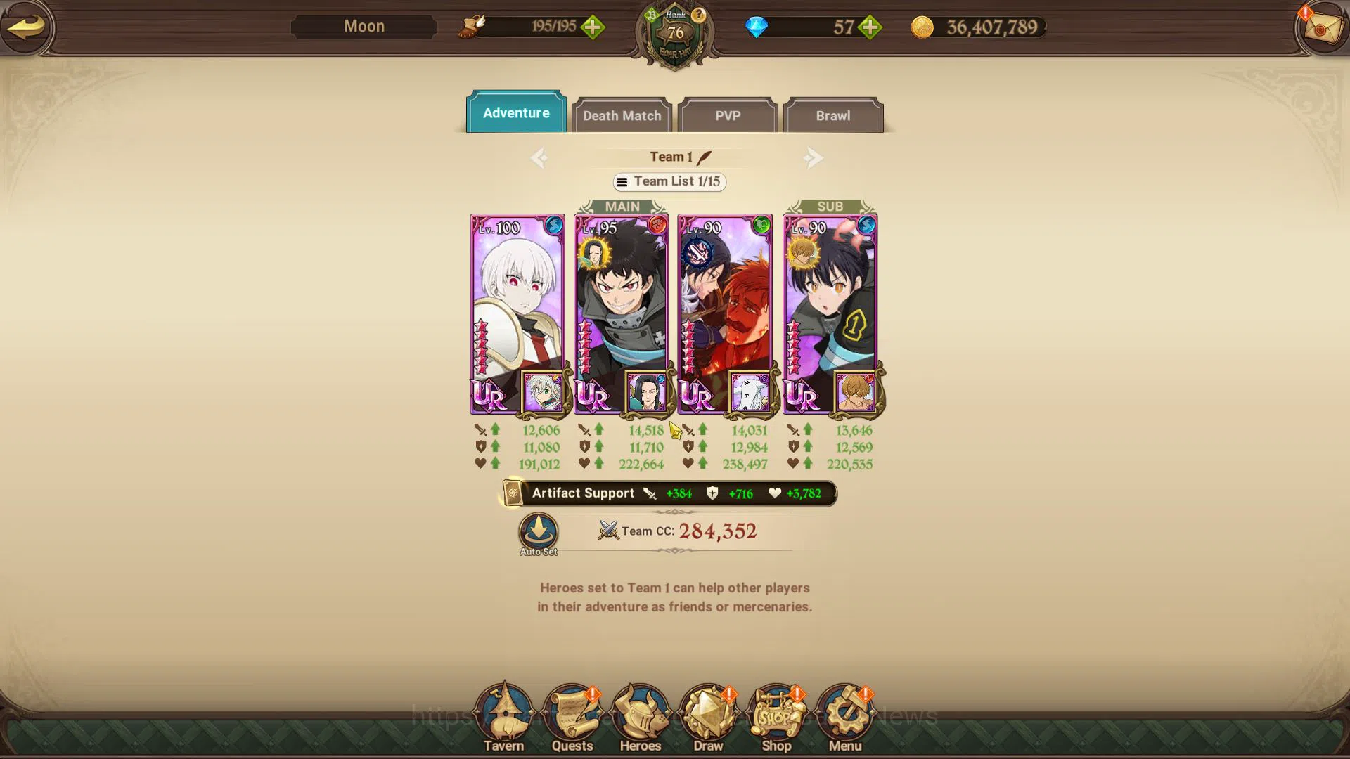 The Seven Deadly Sins: Grand Cross Accounts Midgame Asia|4M CC|99 LSeal|2 LR+9 UR+Collab Fire 11