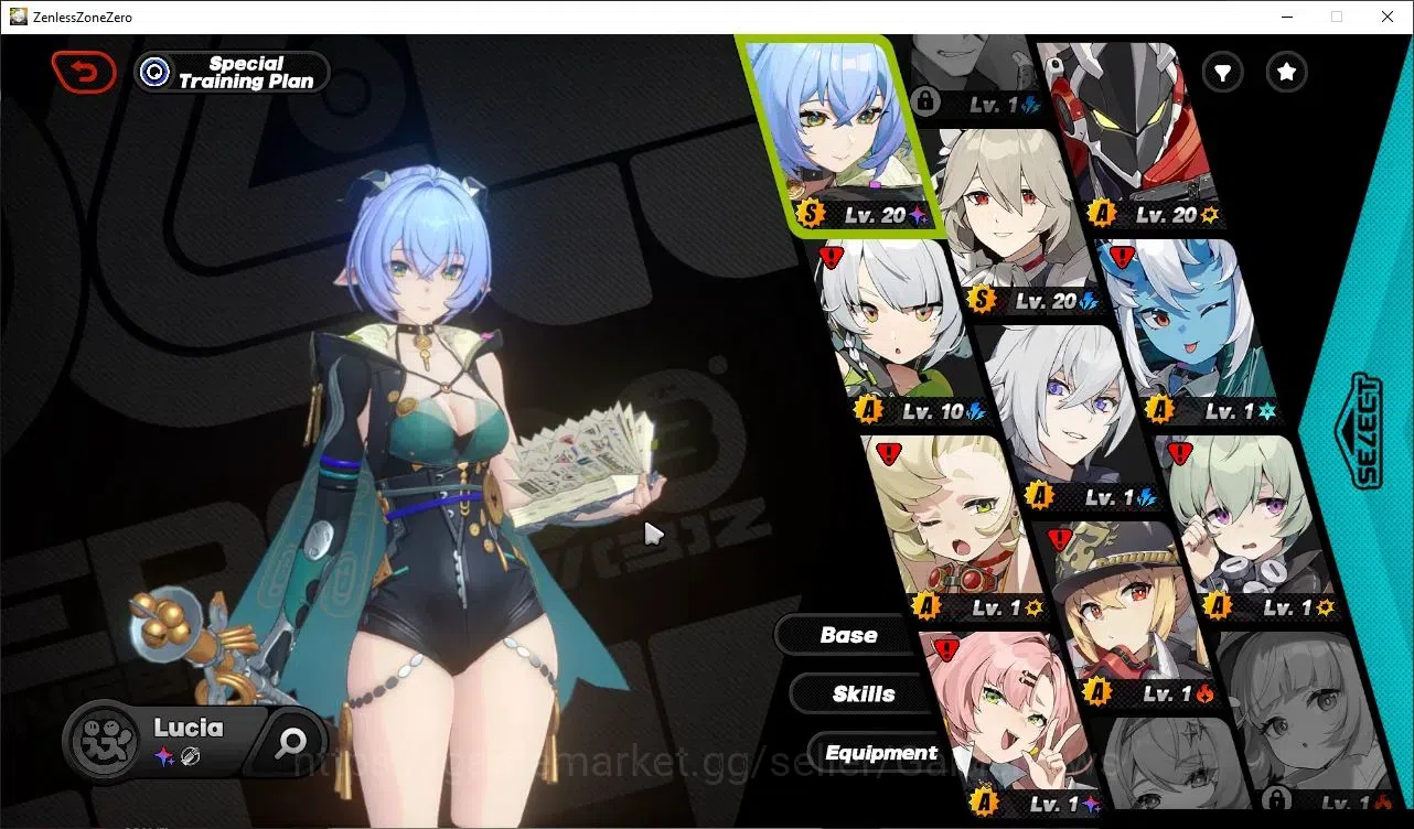 Zenless Zone Zero Accounts Starter ASIA|IK 23|Starter|S1 CH1|1 Limited (Lucia)+Sign +Standard Character (Rina) |All Unset|MC 1