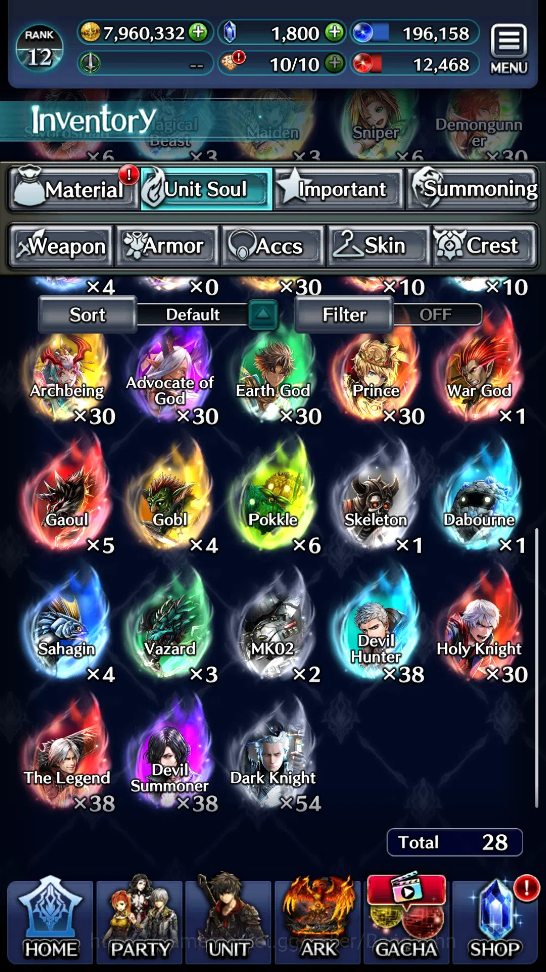 Last Cloudia Accounts Global|Rank 12|Collab DMC(Vergil)&Meta Units (GHAd image 13