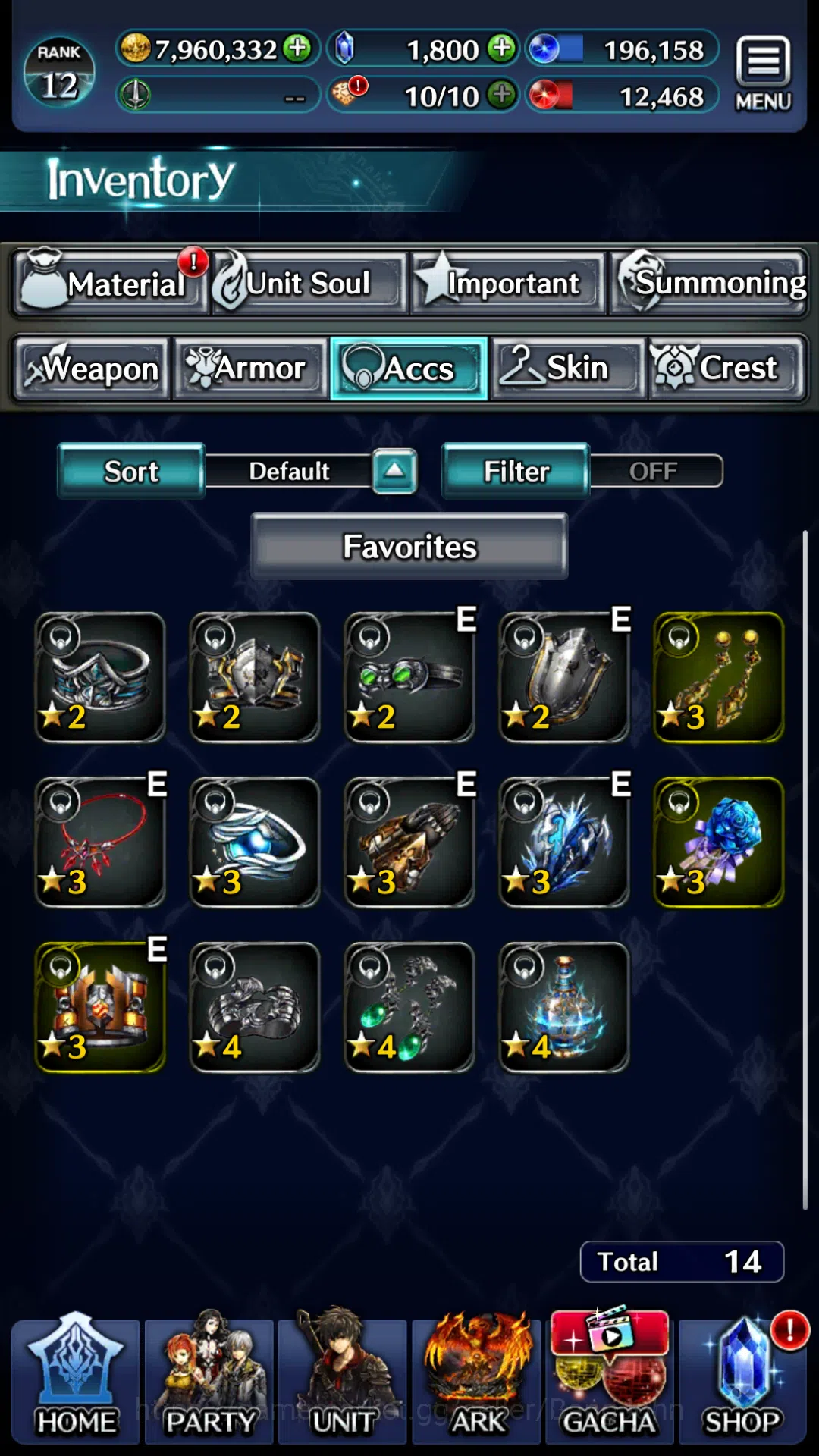 Last Cloudia Accounts Global|Rank 12|Collab DMC(Vergil)&Meta Units (GHAd image 15