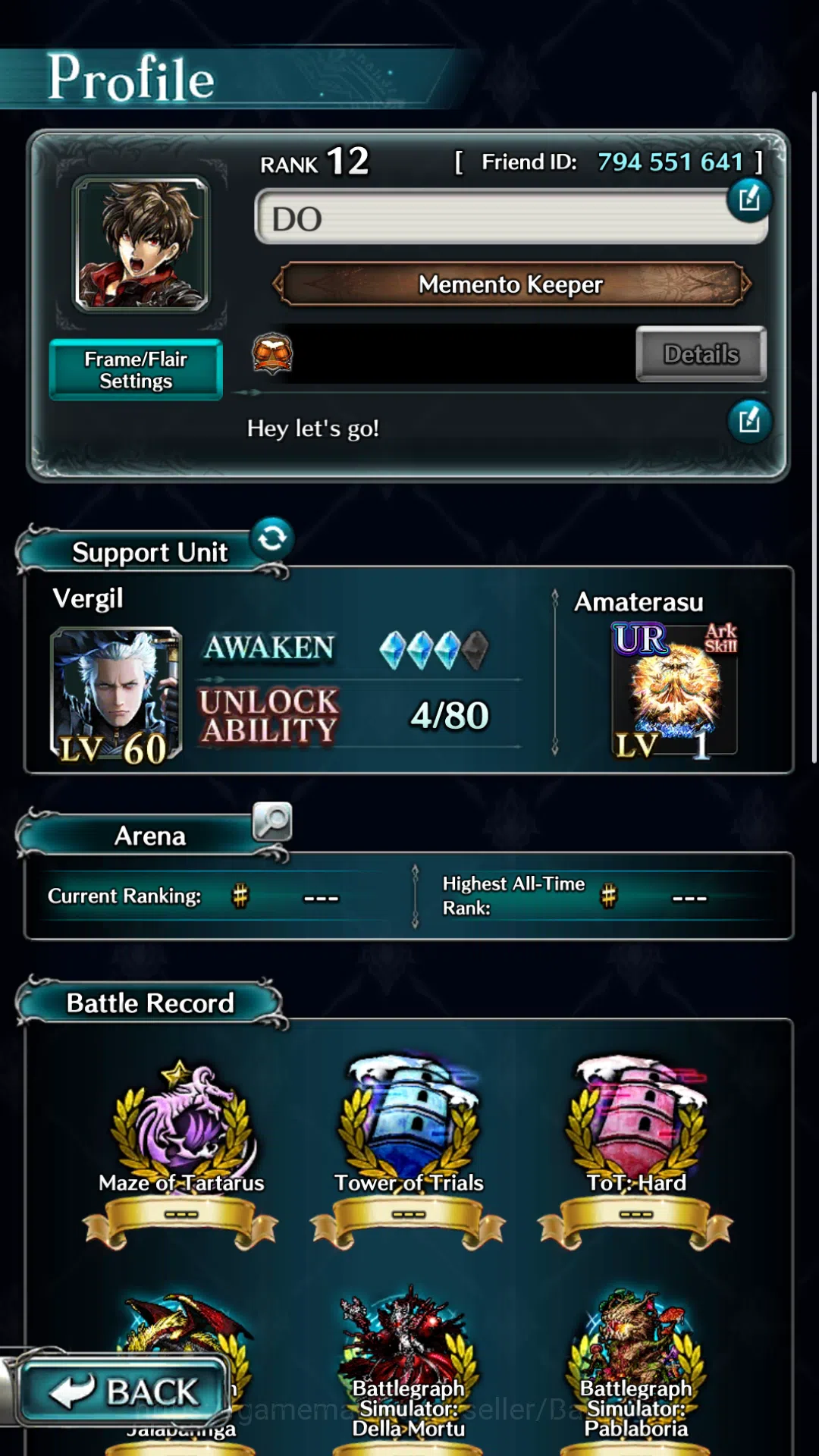 Last Cloudia Accounts Global|Rank 12|Collab DMC(Vergil)&Meta Units (GHAd image 2