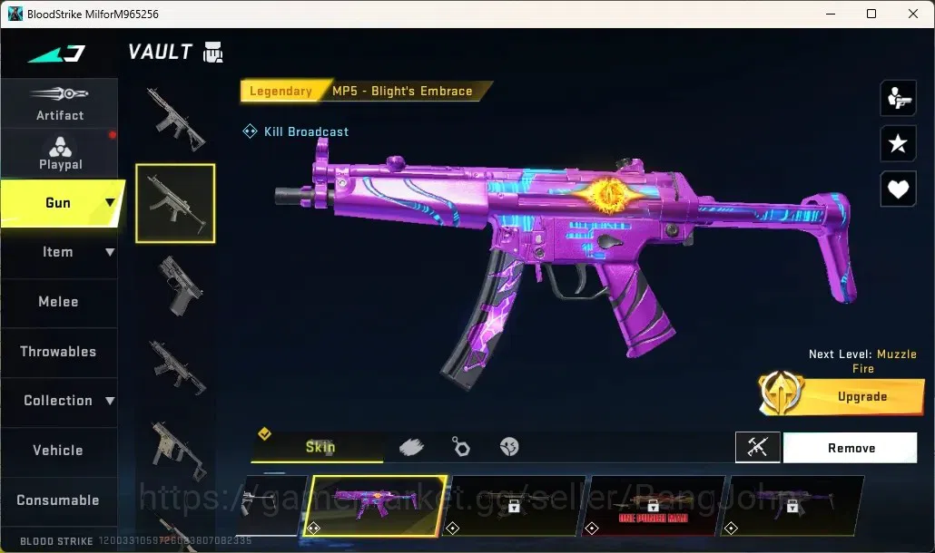 Blood Strike Accounts Others ASIA | 1 OPM Striker Jack - Teh Strongest Hero|2 Legendary Guns|1 Epic Name Changing Card|Check 4