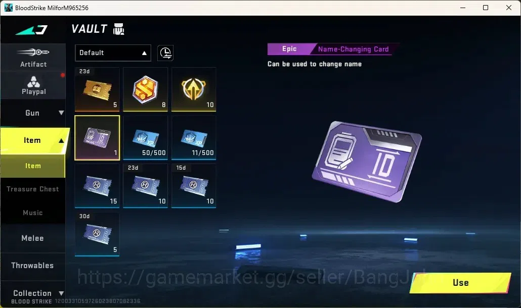 Blood Strike Accounts Others ASIA | 1 OPM Striker Jack - Teh Strongest Hero|2 Legendary Guns|1 Epic Name Changing Card|Check 5
