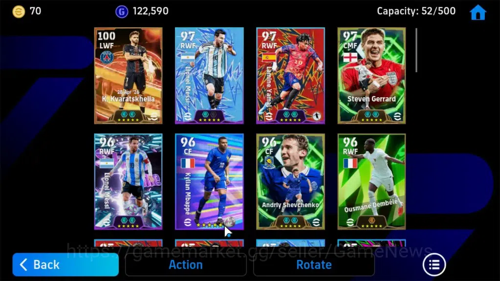 eFootball Accounts Android|BigTime K.Kvaratskhelia,Epic Gerrard,Andri image 5