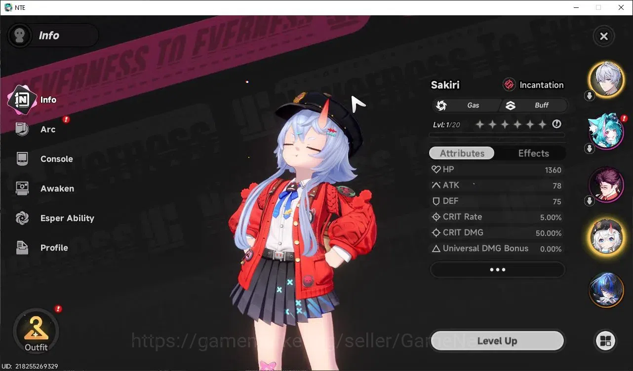Neverness to Everness Accounts Global EU |HL 3| 3 SSR Daffodill, Sakiri, Fadia |6 SR [Adler,Skia,Aurelia,Edgar,Etc]|Male 2